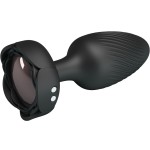 PRETTY LOVE - PLUG ANAL VARIAN AVEC LUMIÃRE LED NOIR 10,8 CM